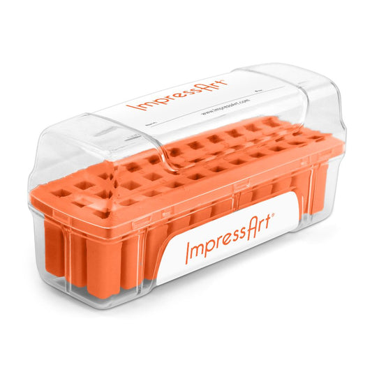 ImpressArt Schlagstempel Aufbewahrungsbehälter orange 3mm